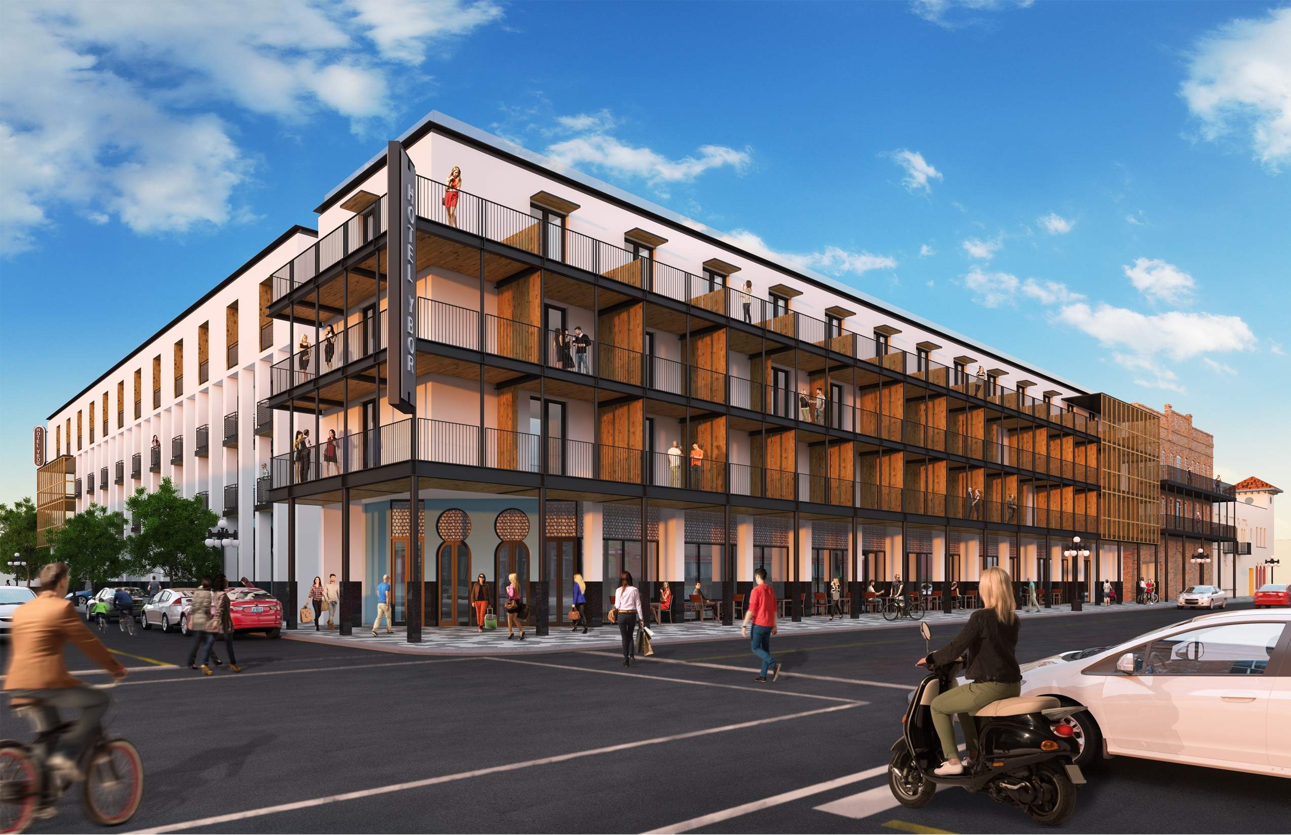 Ybor City hotel rendering