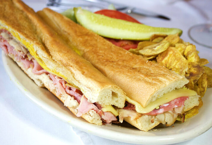 Grab a Cuban sandwich at the Columbia Cafe in the Florida Aquarium