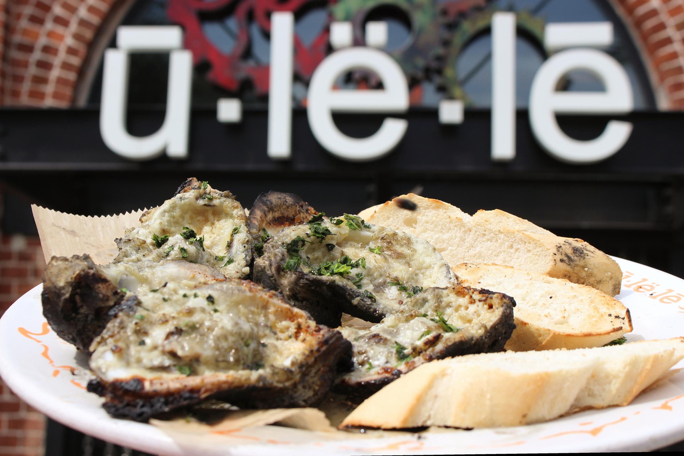 Ulele's signature charbroiled oysters