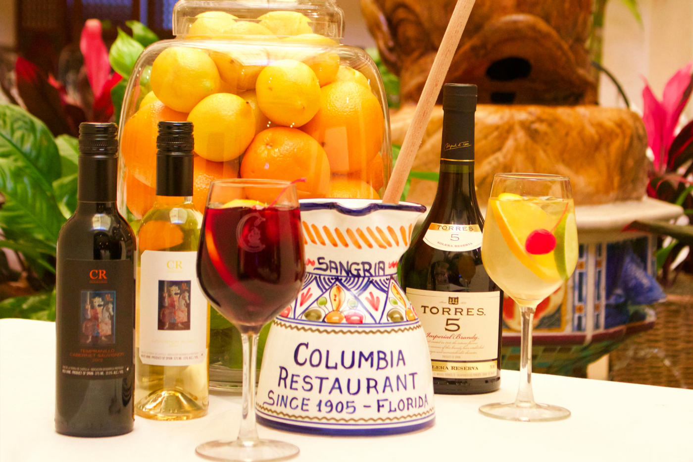 Pictured Above: Sangria Pitcher from the Columbia Restaurant