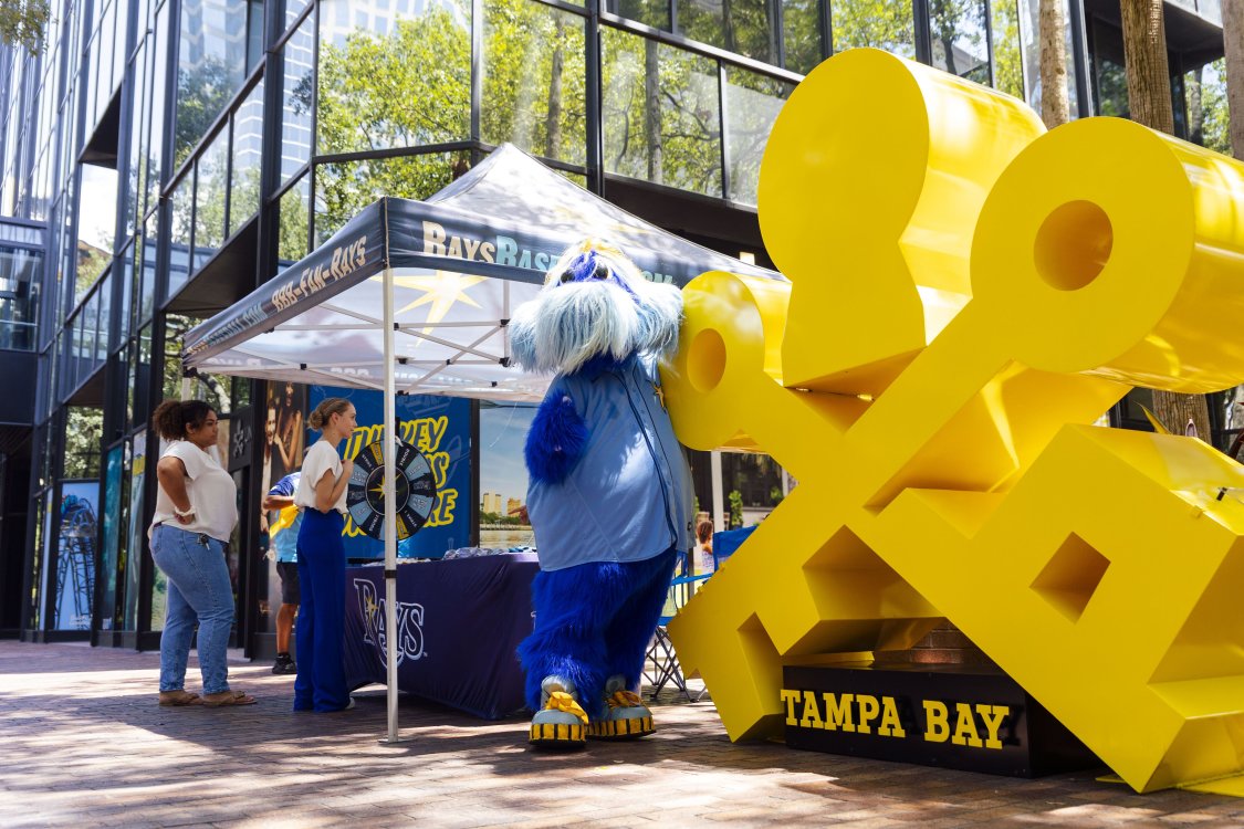 Tampa Bay Rays baseball activation at the Visitors Center