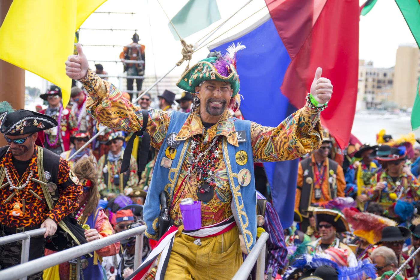 Gasparilla pirate onboard the Jose Gaspar