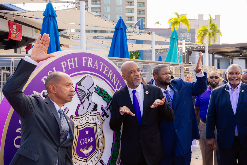 Omega Psi Phi Fraternity’s Tampa Riverwalk Paver