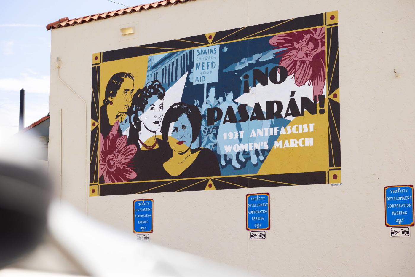 1937 Antifascist Women's March Mural