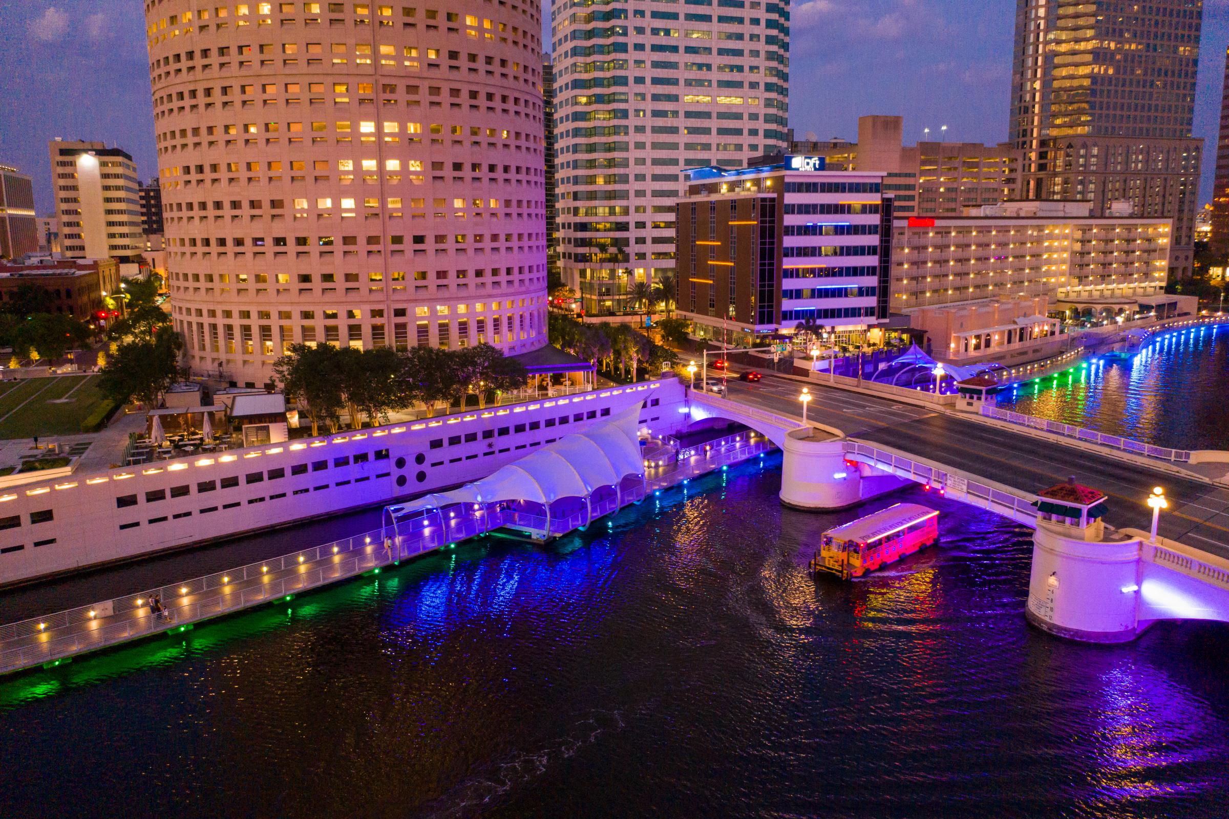 Pirate Water Taxi Downtown Tampa Route